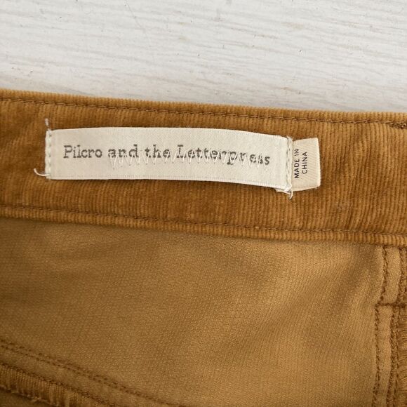 Pilcro and the Letterpress Anthropologie Corduroy High Rise Skinny Jeans Sz 27 P - Picture 10 of 11